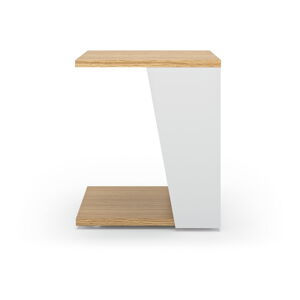Bílý odkládací stolek TemaHome Albi