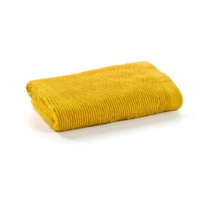 Žlutý bavlněný ručník La Forma Miekki, 50 x 100 cm