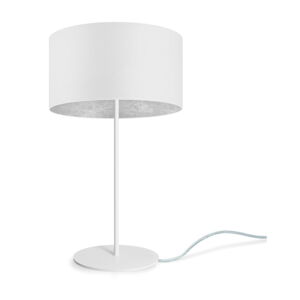 Bílá stolní lampa Sotto Luce MIKA Silver M, ⌀ 36 cm