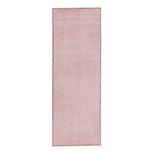 Růžový běhoun Hanse Home Pure, 80 x 200 cm
