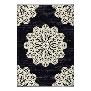 Černý koberec Hanse Home Gloria Lace, 80 x 150 cm