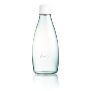 Bílá skleněná lahev ReTap s doživotní zárukou, 800 ml