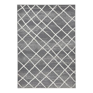 Tmavě šedý koberec Hanse Home Rhombe, 140 x 200 cm
