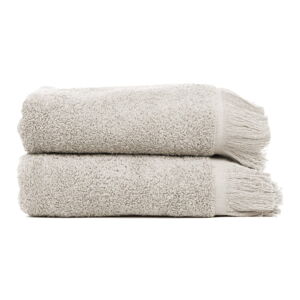 Sada 2 šedohnědých ručníků ze 100% bavlny Bonami, 50 x 90 cm