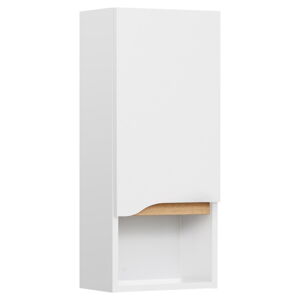 Bílá vysoká závěsná koupelnová skříňka 30x70 cm Set 857 – Pelipal