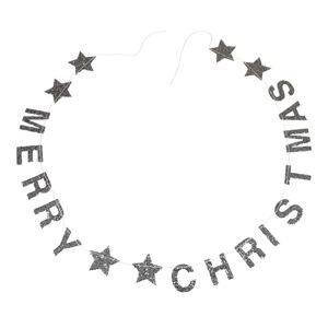 Vánoční girlanda s nápisem Rex London Silver Stars