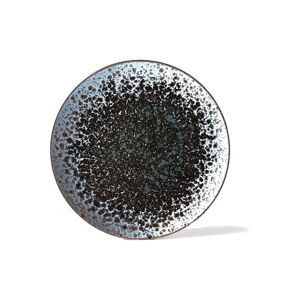 Černo-šedý keramický talíř MIJ Pearl, ø 29 cm