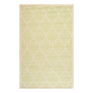 Světle zelený vlněný koberec Safavieh Everly, 243 x 152 cm