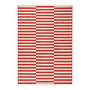 Červeno-bílý koberec Hanse Home Gloria Panel, 160 x 230 cm