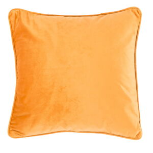 Světle oranžový polštář Tiseco Home Studio Velvety, 45 x 45 cm