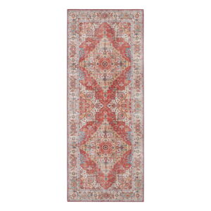 Cihlově červený koberec Nouristan Sylla, 80 x 200 cm
