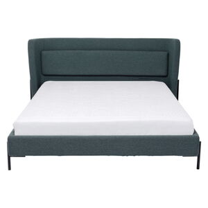 Tmavě zelená čalouněná dvoulůžková postel 180x200 cm Tivoli – Kare Design