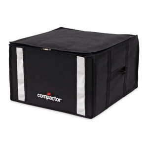 Černý úložný box na oblečení Compactor XXL Black Edition 3D Medium, 125 l