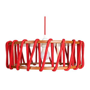 Červené stropní svítidlo EMKO Macaron, ø 45 cm