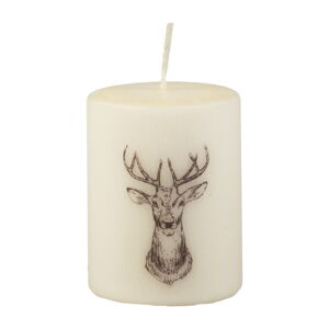 Krémově bílá svíčka Unipar Deer, doba hoření 32 h
