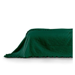 Zelený přehoz přes postel AmeliaHome Tilia, 240 x 260 cm
