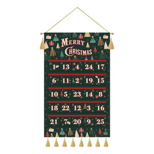 Nástěnný bavlněný adventní kalendář eleanor stuart