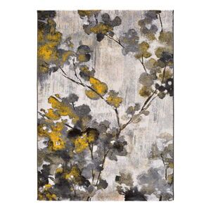 Žluto-šedý koberec Universal Bukit Mustard, 120 x 170 cm