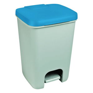 Šedo-modrý odpadkový koš CURVER Essentials, 20 l