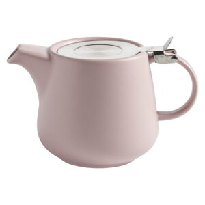 Růžová porcelánová čajová konvice se sítkem Maxwell & Williams Tint, 600 ml