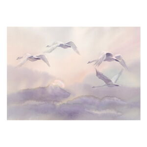 Velkoformátová tapeta Artgeist Flying Swans, 400 x 280 cm