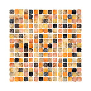 Sada 9 nástěnných samolepek Ambiance Wall Decal Tiles Mosaics Sanded Grade, 15 x 15 cm