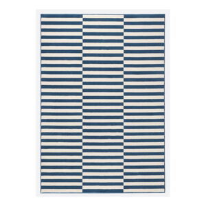 Modrobílý koberec Hanse Home Gloria Panel, 120 x 170 cm