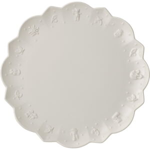 Bílý porcelánový vánoční talíř Toy's Delight Villeroy&Boch, ø 29,5 cm