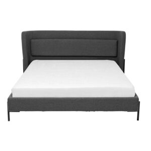 Tmavě šedá čalouněná dvoulůžková postel 160x200 cm Tivoli – Kare Design