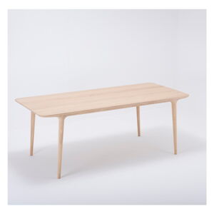 Jídelní stůl z masivního dubového dřeva Gazzda Fawn, 200 x 90 cm