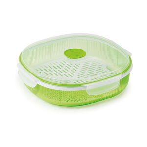 Zelená sada na napařování potravin v mikrovlnce Snips Dish Steamer, 2 l