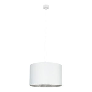 Bílé stropní svítidlo s vnitřkem ve stříbrné barvě Sotto Luce Mika, ⌀ 40 cm