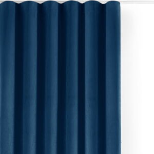 Modrý sametový dimout závěs 200x250 cm Velto – Filumi