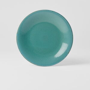 Tyrkysově modrý keramický talíř MIJ Peacock, ø 21 cm