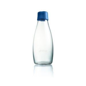 Tmavěmodrá skleněná lahev ReTap s doživotní zárukou, 500 ml