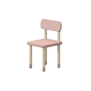 Růžová dětská židle Flexa Dots