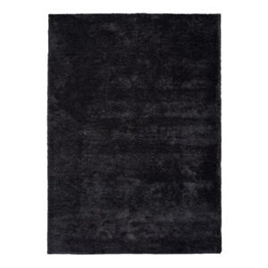 Antracitově černý koberec Universal Shanghai Liso, 140 x 200 cm