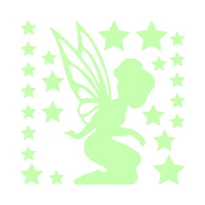 Svítící samolepka Ambiance Fairy With Small Stars