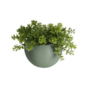 Matně zelený nástěnný keramický květináč PT LIVING Globe