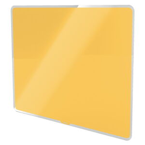 Žlutá skleněná magnetická tabule Leitz Cosy, 60 x 40 cm