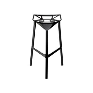 Černá barová židle Magis Officina, výška 74 cm