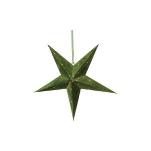 Zelená vánoční světelná dekorace Star Trading Velvet, ø 60 cm