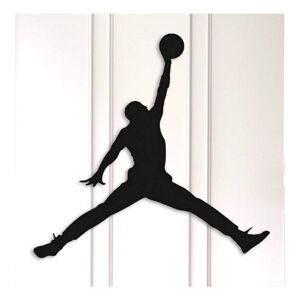 Černá kovová nástěnná dekorace Basketball