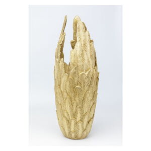 Váza ve zlaté barvě Kare Design Feathers, výška 91 cm