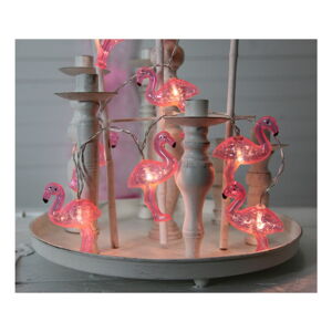 Světelný LED řetěz Star Trading Go Flamingo, 10 světýlek