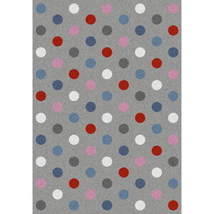 Šedý koberec Universal Norge Dots, 133 x 190 cm