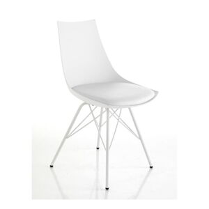 Sada 2 bílých jídelních židlí Tomasucci Kiki