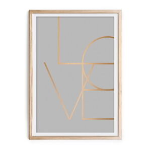 Obraz v rámu Velvet Atelier Love, 60 x 40 cm