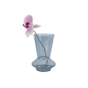 Modrá skleněná váza PT LIVING Glow, výška 17,5 cm