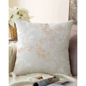 Šedý povlak na polštář s příměsí bavlny Minimalist Cushion Covers Bloom, 55 x 55 cm